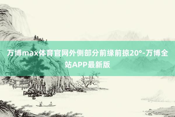 万博max体育官网外侧部分前缘前掠20°-万博全站APP最新版