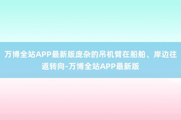 万博全站APP最新版庞杂的吊机臂在船舶、岸边往返转向-万博全站APP最新版