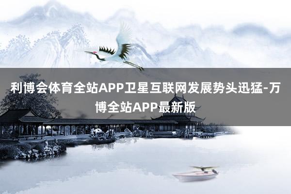 利博会体育全站APP卫星互联网发展势头迅猛-万博全站APP最新版