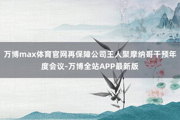 万博max体育官网再保障公司王人聚摩纳哥干预年度会议-万博全站APP最新版